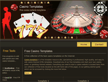 Tablet Screenshot of casinotemplates.net